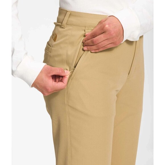 THE NORTH FACE WOMEN'S STANDARD STRETCH PANTS NWT ANTELOPE TAN SZ 24W $100 - Picture 3 of 10